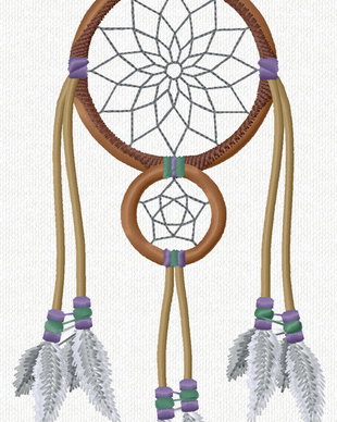 Dreamcatcher brodat 19