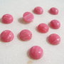 (2 bucati) Cabochon rotund din rodocrozit aprox 10x5 mm