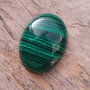 Cabochon malachit, 40x30 mm