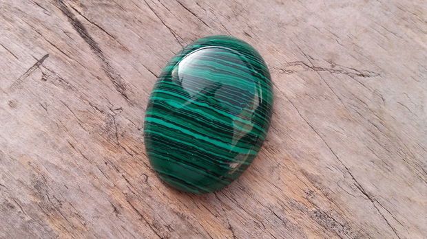 Cabochon malachit, 40x30 mm