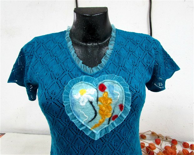 Bluza din tricot`Inimioara`