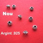 Margica tip Bali medie din argint antichizat aprox 3.5x5.5 mm