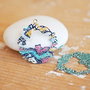 Pandantiv filigran ,drop cercei ,email multicolor 23x20mm SALAK 524