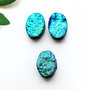 Cabochoane agat titanium druzy electroplacate - 3buc - 3DRZ