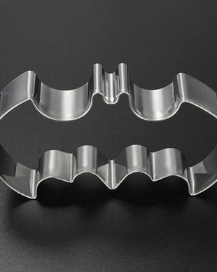 K0148 - Cutter / forma pt prajituri / lut polimeric, inox, liliac, 15x10x5mm