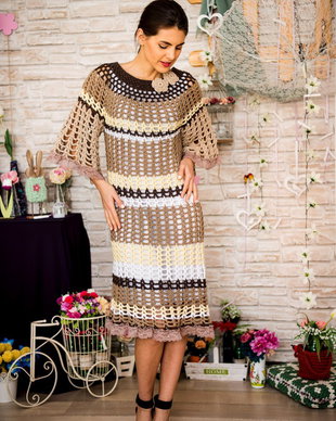 rochie crosetata