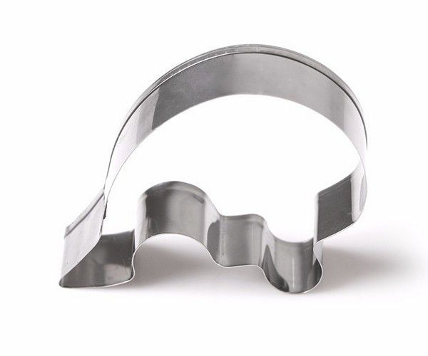 K0158 - Cutter / forma pt prajituri / lut polimeric, inox, puzzle, jumatati inima, 92x77x18mm