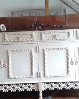 Comoda vintage stil shabby chic-lemn masiv