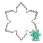 K0149 - Cutter / forma pt prajituri / lut polimeric, fulg de nea, 10x10x5cm
