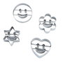 K0157 - SET Cutter / forma pt prajituri / lut polimeric, smiley face