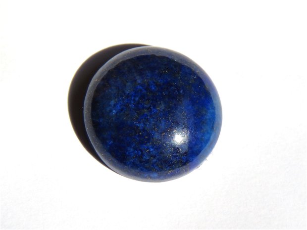 Inel deosebit din Argint 925 si Lapis lazuli rotund - IN492 - Inel albastru cu piatra mare, inel reglabil din pietre semipretioase