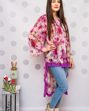 bluza  din tull oversize , tip ie