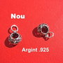 Pandantiv din argint .925 antichizat aprox 7x10x17 mm (cu anoul)