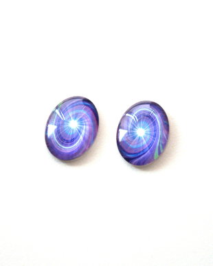 Cabochon sticla 25 x 18 mm