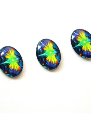 Cabochon sticla 25 x 18 mm
