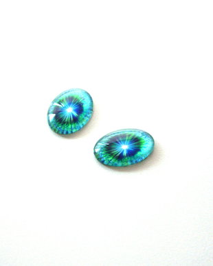 Cabochon sticla 25 x 18 mm