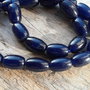 Agate bleumarin, 10x5 mm