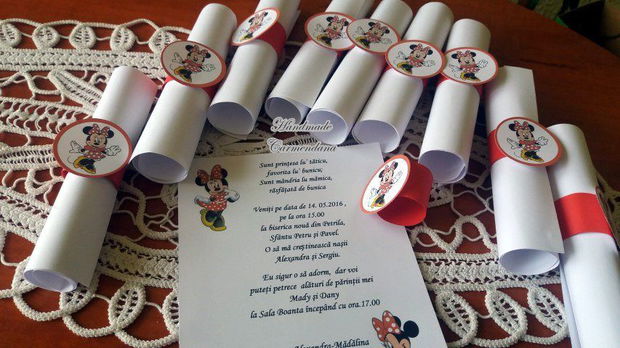 Invitatii  Minnie Mouse