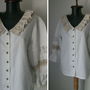 BLUZA BUMBAC DANTELA NATURE
