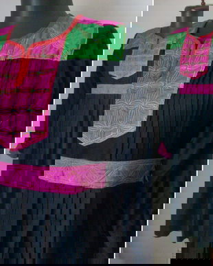 Rochie panza tesuta si brodata