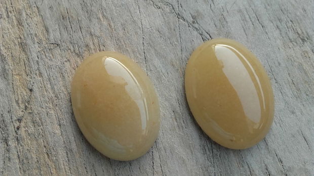 Cabochon aventurin galben, 30x22 mm