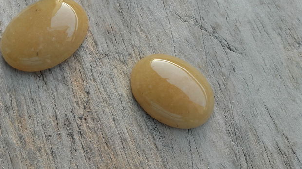 Cabochon aventurin galben, 30x22 mm