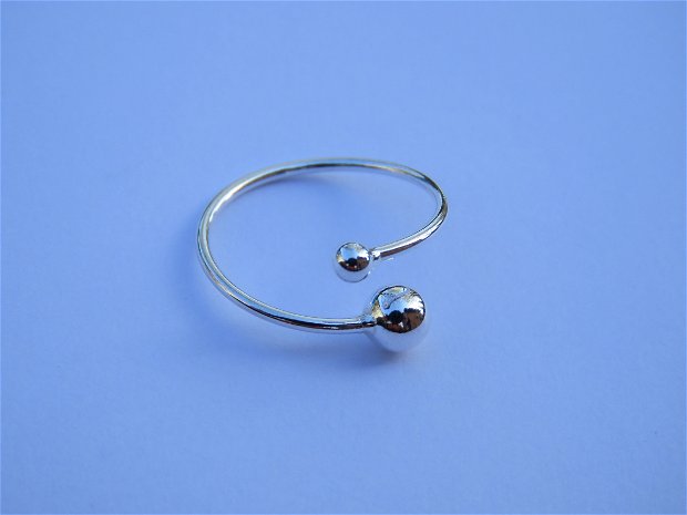 Inel reglabil delicat din Argint 925 - IN496 - Inel casual, inel cu bilute