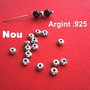 Disc din argint .925 partial antichizat aprox 2.5x5 mm