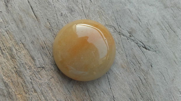 Cabochon aventurin galben, 25 mm  REZERVAT