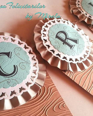 Ghirlanda botez- personalizata, model rustic
