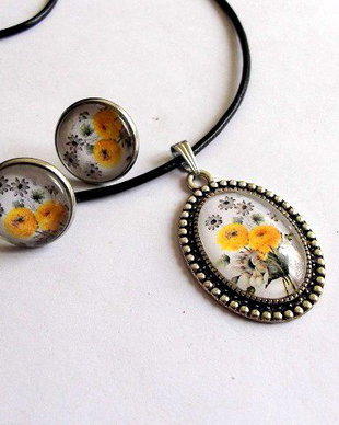 Set bijuterii model floral 32419