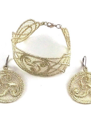 Set cercei si bratara model celtic