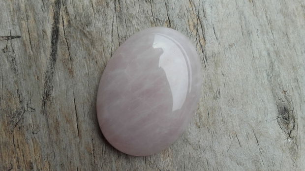 Cabochon cuart roz, 40x30 mm