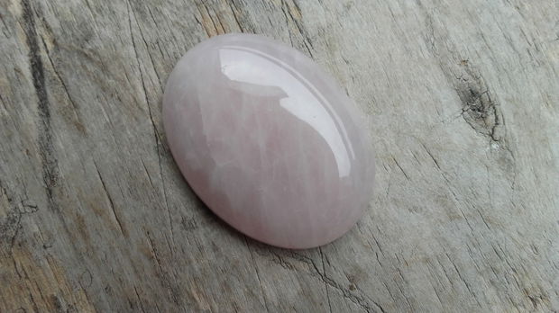 Cabochon cuart roz, 40x30 mm