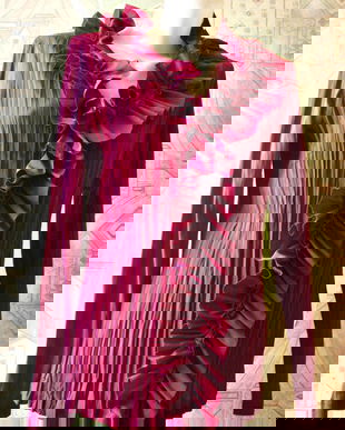 bluza violet cu volan Marc Aurel