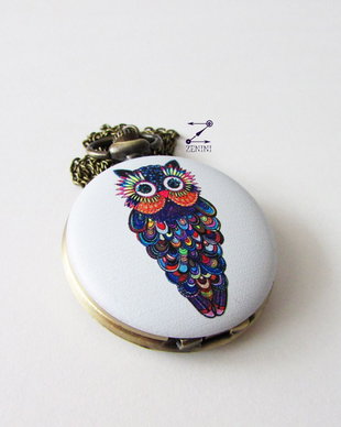 Ceas vintage, cu bufnita