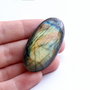 Cabochon Labradorit  Oval - Ocru -Multicolor - 80 carate - premium - ES-01