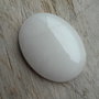 Cabochon jad alb, 40x30 mm