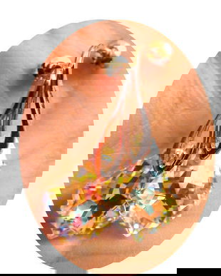 Cercei albi delicati din Argint 925 si Cristale Swarovski baroc - CE033.3 - cercei casual cu surub, cercei romantici, cadou pentru ea