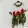 Vânzare Bluza cu flori impaslite si franjuri