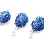 Link-uri quartz  solar druzy (terminatii) electroplacat cu titaniu