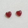 (2 bucati) Cabochon inmioara din carneol aprox 8x8x3.5 mm