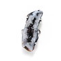Conector  agata druzy   in rama argintata