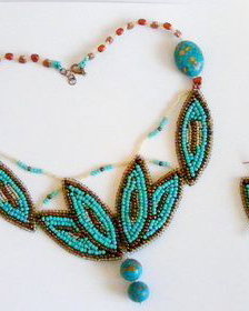 set " nuferi turcoaz"