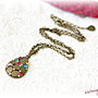 Colier Picatura cu cristale Swarovski multicolore