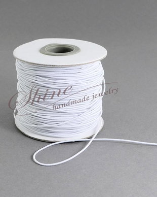 Snur elastic alb, 1mm