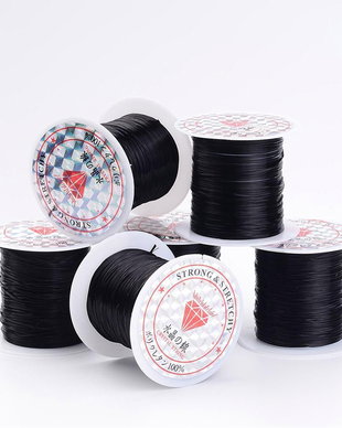Elastic negru 0.8mm/10 metri