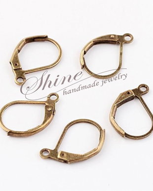 Tortite cercei lever back, bronz antichizat