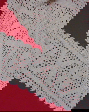 1,80m Dantela crosetata manual