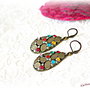 Cercei  Picatura cu cristale Swarovski multicolore